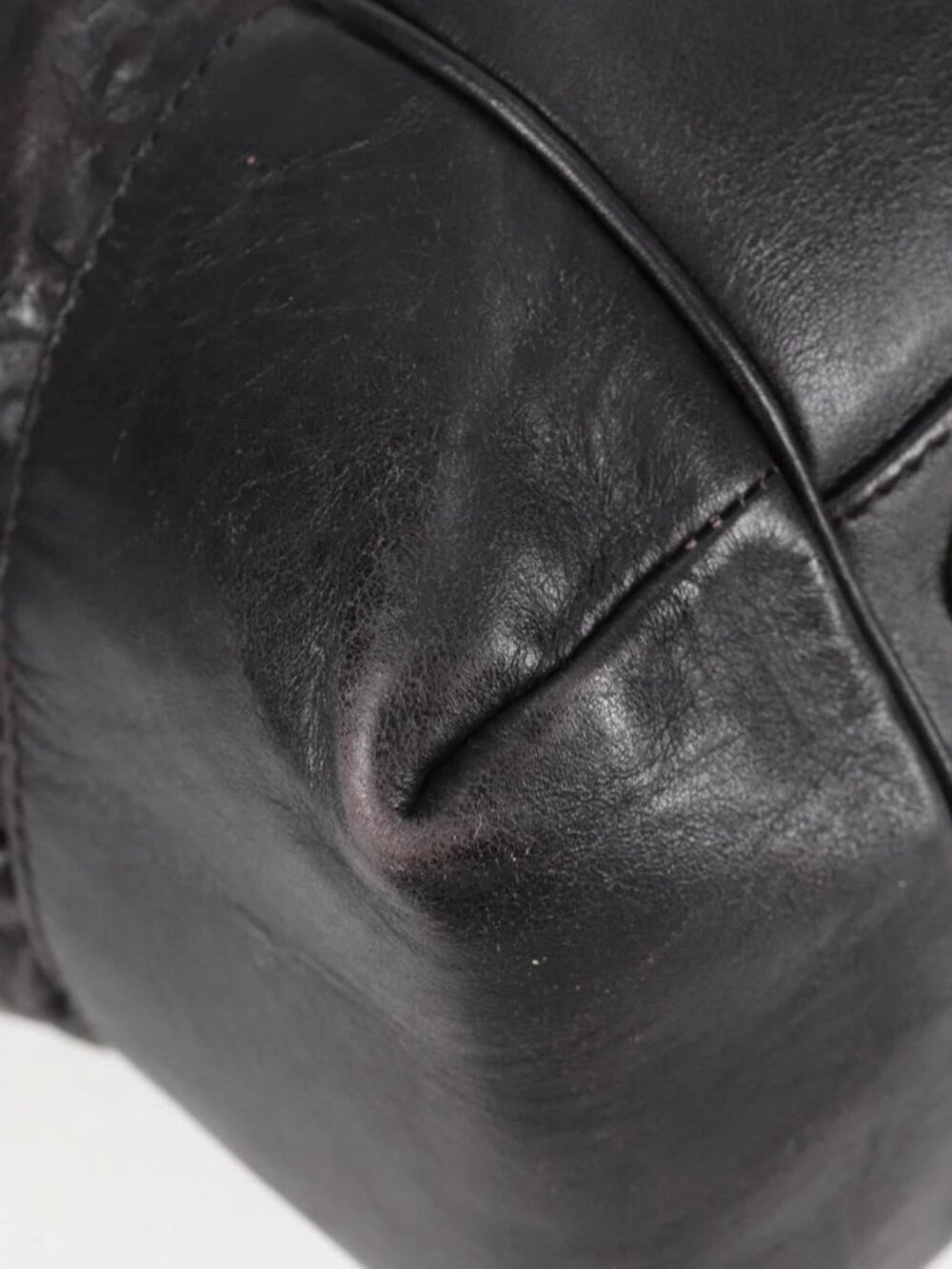 GUCCI Shoulder Bag Leather Black Silver - Picture 5 of 16